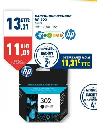 Bureau Vallée Hp cartouche d’encre hp 305 offre