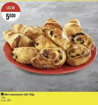 Mini viennoiserie x30 750g