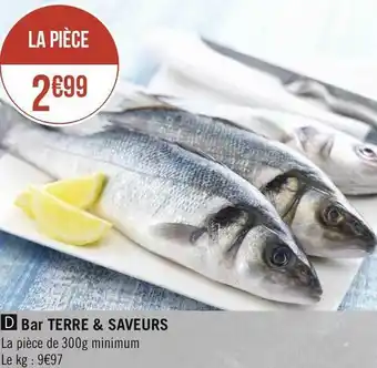 Géant Casino Terre & saveurs bar offre