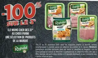 Géant Casino Réghalal bon plan sur une sélection de produits de la marque reghalal offre