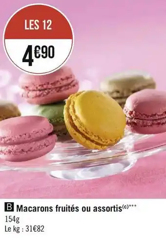 Géant Casino Macarons fruités ou assortis offre