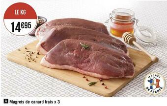 Géant Casino Magrets de canard frais x 3 offre