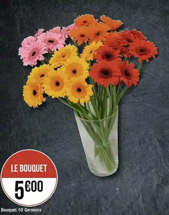 Géant Casino Bouquet 10 germinis offre