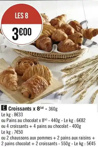 Géant Casino Croissants x 8 offre