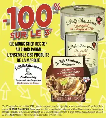 La belle chaurienne bon plan sur l’ensemble des produits de la marque la belle chaurienne