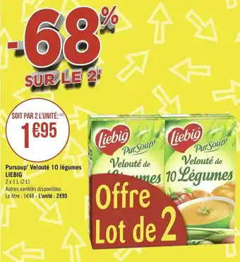 Géant Casino Liebig pursoup’ velouté 10 légumes offre
