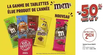 M&m’s tablette peanut