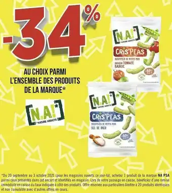 N.a! bon plan sur l’ensemble des produits de la marque n.a!