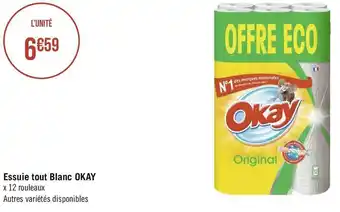Géant Casino Okay essuie tout blanc offre