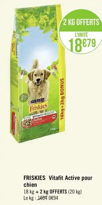 Géant Casino Friskies / vitafit friskies vitafit active pour chien offre