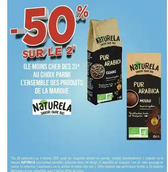 Naturela bon plan sur l’ensemble des produits de la marque naturela