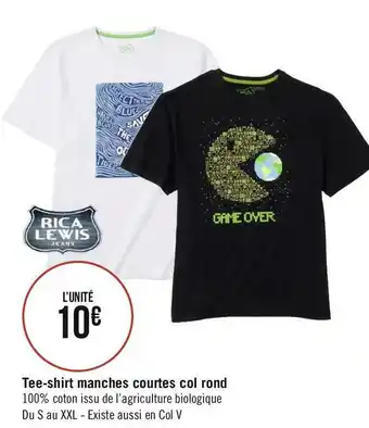 Géant Casino Sincère tee-shirt manches courtes col rond offre
