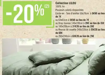 Géant Casino Bon plan sur la collection lilou offre