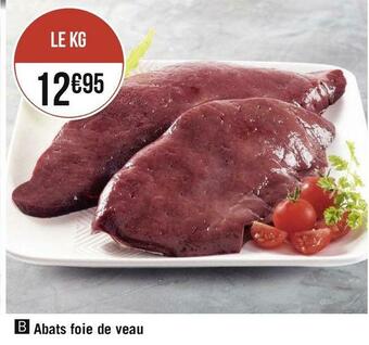 Géant Casino Abats foie de veau offre
