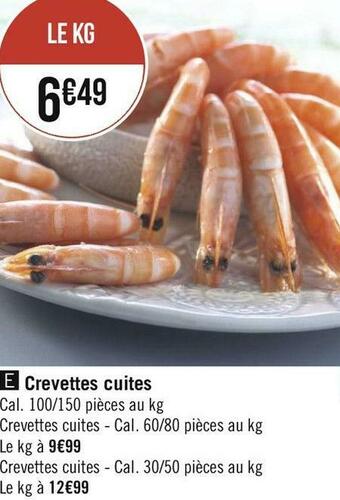 Géant Casino Crevettes cuites offre