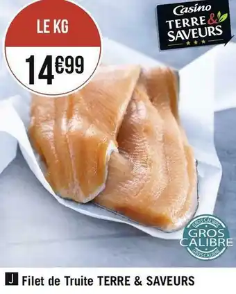 Géant Casino Terre & saveurs filet de truite offre