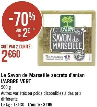 L’arbre vert le savon de marseille secrets d’antan
