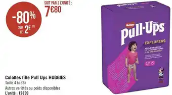 Huggies culottes fille pull ups