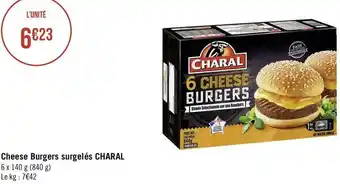 Géant Casino Charal cheese burgers surgelés offre