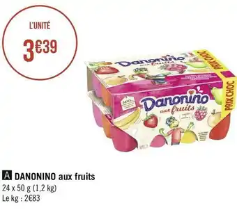 Géant Casino Danonino danonino aux fruits offre