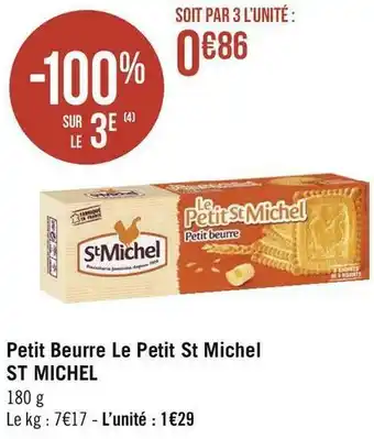 Géant Casino St michel petit beurre le petit st michel offre
