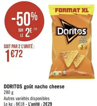 Géant Casino Doritos doritos goût nacho cheese offre