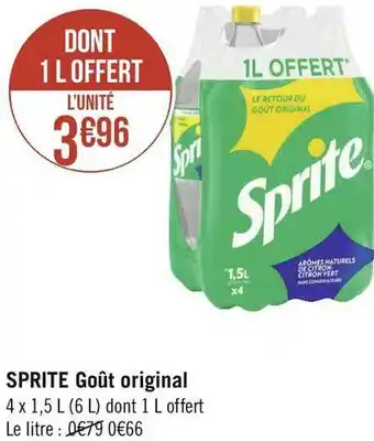 Géant Casino Sprite sprite goût original offre