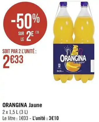 Géant Casino Orangina orangina jaune offre