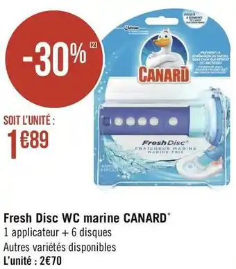 Canard fresh disc wc marine