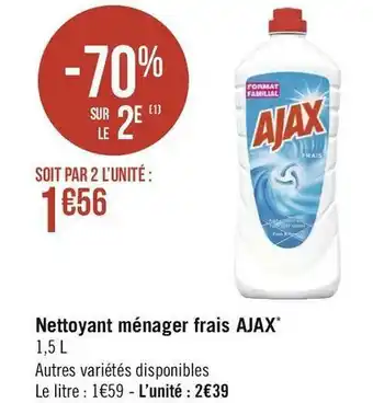 Ajax nettoyant ménager frais*