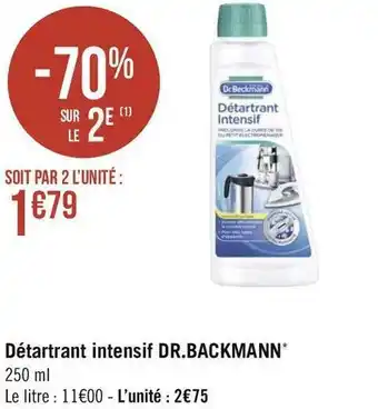 Géant Casino Dr.backmann détartrant intensif offre