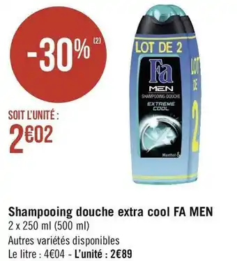 Fa men shampooing douche extra cool