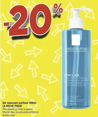 La roche-posay bon plan sur le gel moussant purifiant 400ml la roche-posay