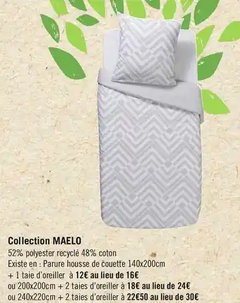 Géant Casino Maelo bon plan sur la collection des produits de la marque maelo offre