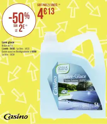 Géant Casino Casino lave glace offre