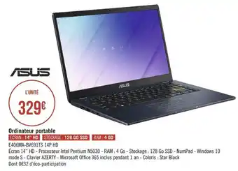 Géant Casino Asus ordinateur portable offre