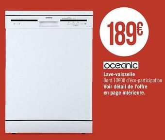 Géant Casino Oceanic lave-vaisselle offre
