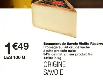 Beaumont de savoie vieille réserve