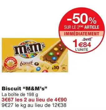 Monoprix M&m’s biscuit offre