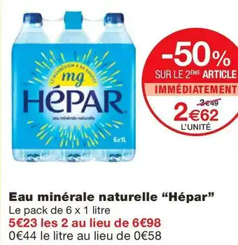 Hépar eau minérale naturelle
