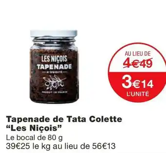 Les niçois tapenade de tata colette