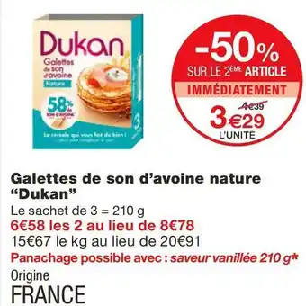 Dukan galettes de son dâavoine nature