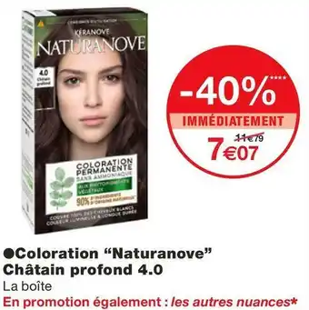 Monoprix Naturanove coloration châtain profond 4.0 offre