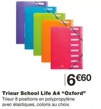Monoprix Oxford trieur school life a4 offre