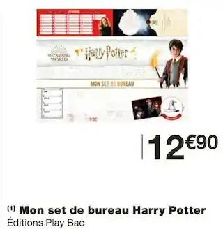 Monoprix Mon set de bureau harry potter offre