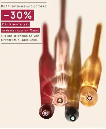 Bon plan sur une sélection de vins différents