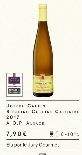 Joseph cattin riesling colline calcaire 2017