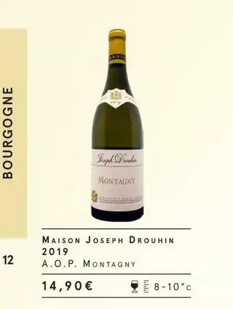 Joseph drouhin maison joseph drouhin 2019 a.o.p. mantagny