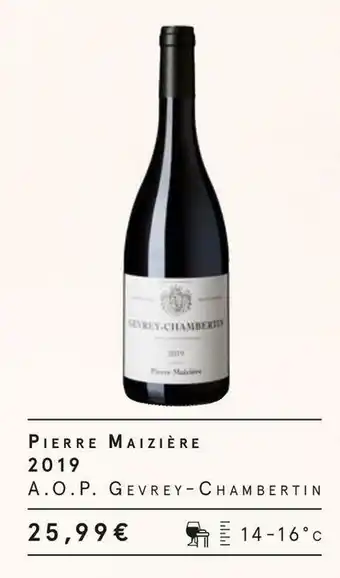 Monoprix Pierre maizière 2019 offre