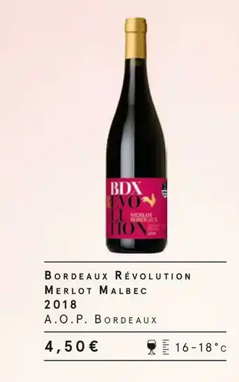 Bordeaux révolution merlot malbec 2018